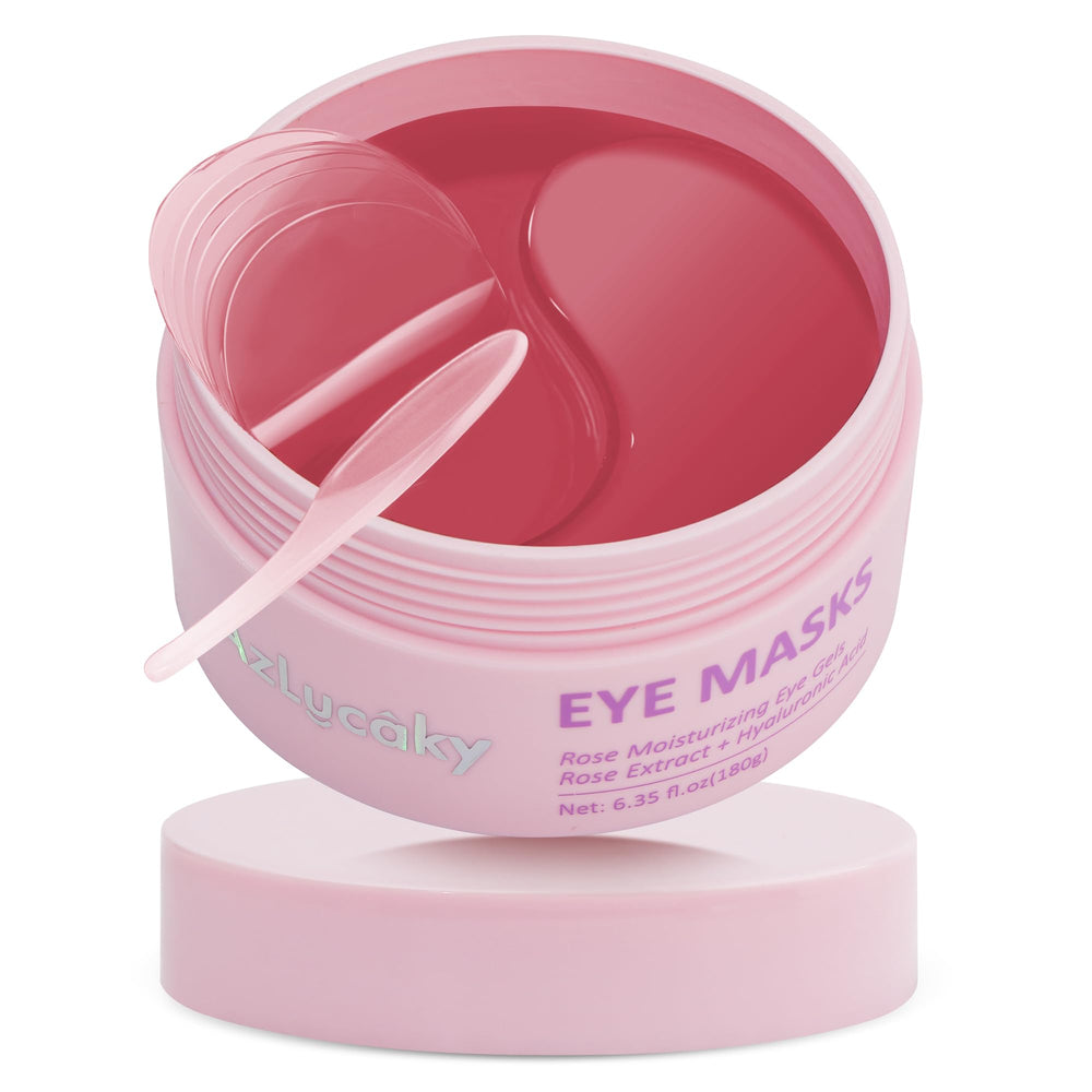 AzLucaky patchs yeux rose hydrogel emballage prêt à l emploi pour revitaliser le regard