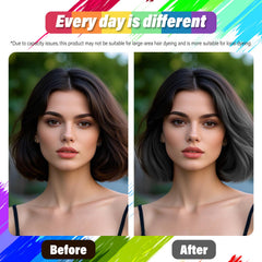 Azonbey aérosol couleur cheveux, rinçage facile à l'eau ou au shampoing.