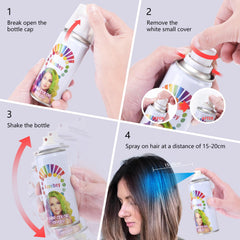 Azonbey teinture coiffure lavable à l'eau ou au shampoing facilement.