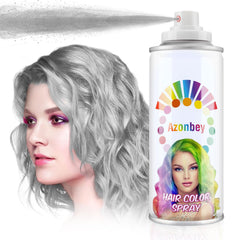 Azonbey spray couleur gris, teinte rapide et lavable, idéal Halloween.