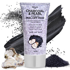 Azure Cosmetics Charbon-Perle Peel-Off : purifie les pores et laisse la peau lumineuse.