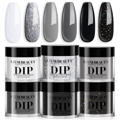 AZUREBEAUTY Dip Powder Blanc — fini brillant durable pour une manucure élégante