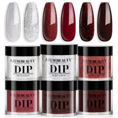 AZUREBEAUTY coffret poudre dip – ensemble six couleurs, prêt à l’emploi
