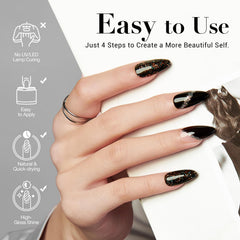 AZUREBEAUTY Dip Powder Noir Pur — noir profond, look chic et net