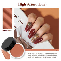 AZUREBEAUTY dip powder long lasting wear prevents chipping with a natural shine