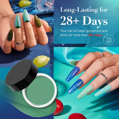 AZUREBEAUTY Dip Powder Nail Set sans lampe, application rapide.