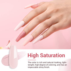 AZUREBEAUTY nude powder for elegant soft nails and French tips