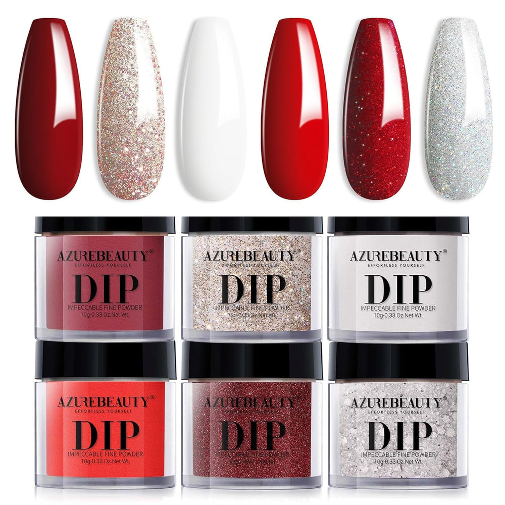 AZUREBEAUTY ensemble poudre dip, kit polyvalent pour une manucure efficace sans lampe.