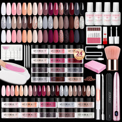 AZUREBEAUTY kit dip-nail-ensemble: vue complète pour ongles impeccables à domicile