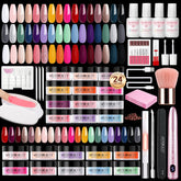 AZUREBEAUTY kit poudre pour ongles: 24 couleurs variées pour une manucure polyvalente