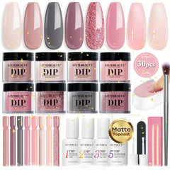 AZUREBEAUTY kit dip poudre ensemble, prêt pour démarrer votre manucure.