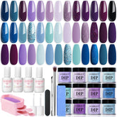 Kit AZUREBEAUTY poudre dip 31 pièces pour une manucure à domicile facile