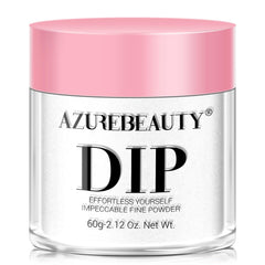 AZUREBEAUTY poudre dip clair 60 g, base durable pour une manucure parfaite.