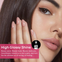 AZUREBEAUTY poudre dip clair lait translucide, base idéale pour couches de couleur.