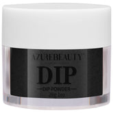 AZUREBEAUTY poudre dip noir, finition naturelle et durable pour ongles élégants