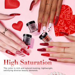 AZUREBEAUTY poudre rose-berry pour looks tendance et durables sur les ongles.