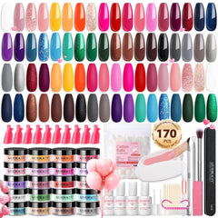 AZUREBEAUTY poudre-trempage kit ongles avec rendu durable et brillant