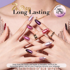 AzureBeauty Vernis Œil de Chat magnétique – effet holographique profond.