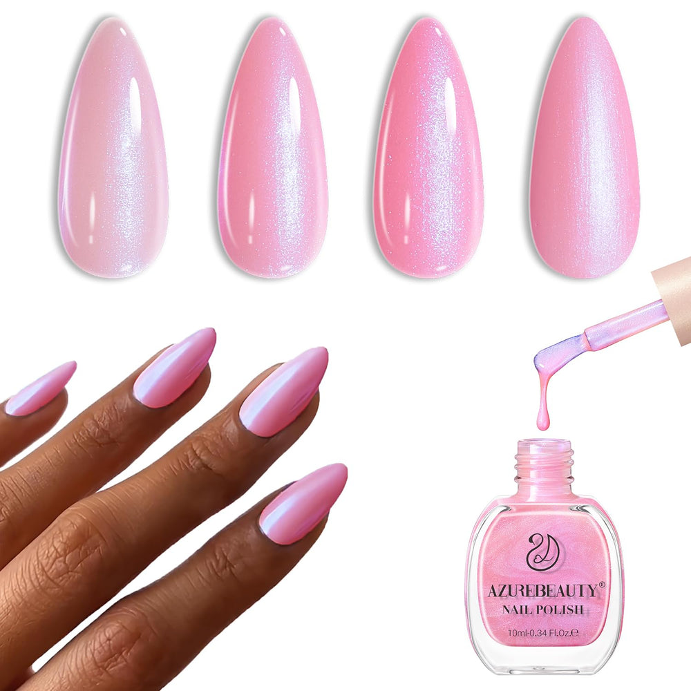 Vernis AzureBeauty Pearl Pink, séchage rapide et éclat nacré