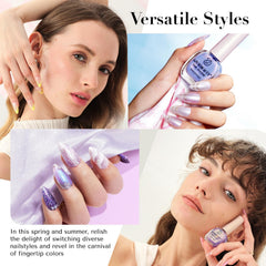 AZUREBEAUTY vernis violet pastel - couleur uniforme et parfum léger.
