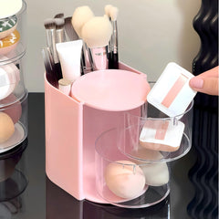 Porte-brosse maquillage Azurphoric: rotation fluide pour repérer les pinceaux.