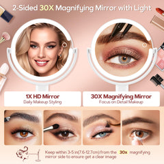 Éclairage à trois modes B Beauty Planet avec intensité réglable.