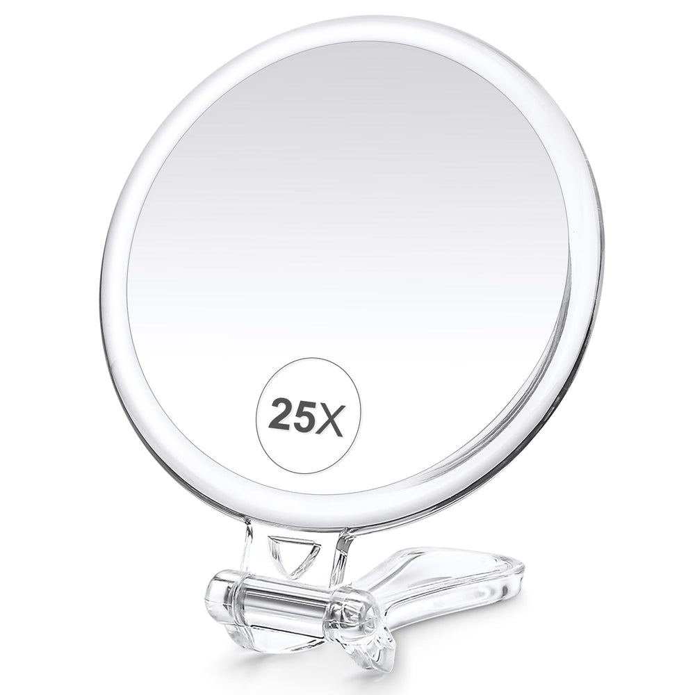Miroir 25x et 1x de B Beauty Planet, double face, parfait pour un maquillage précis.