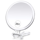 Miroir 25x et 1x de B Beauty Planet, double face, parfait pour un maquillage précis.
