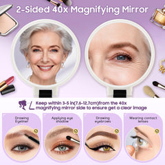Miroir à main B Beauty Planet avec poignée, usage nomade.