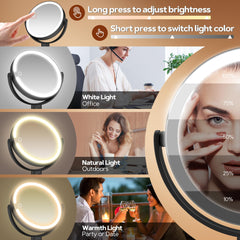 Miroir B Beauty Planet, double face pour routine complète