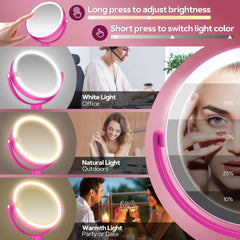 Miroir B Beauty Planet côté 1X pour maquillage quotidien clair.