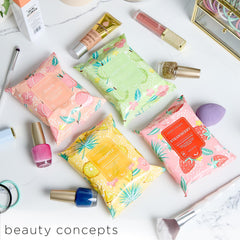 Lingettes visage ananas de B.C Beauty Concepts, parfum tropical pour nettoyer la peau.