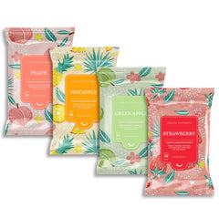 Lingettes visage pêche de B.C Beauty Concepts, démaquillage rapide et rafraîchissant.