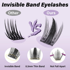 B&Qaugen Fairy Max Lash Clusters – longueurs 8–18 mm pour multiples looks