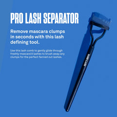 Babe Original Pro Séparateur Cils Après Mascara glisse facilement pour un regard net.