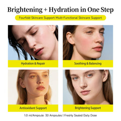 Sérum BACHERI montrant sa formule 4d hyaluronique et hydratation.
