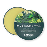 Badger Cire Moustache dans le pot, maintien moyen et contrôle faciles