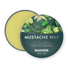Badger Cire Moustache dans le pot, maintien moyen et contrôle faciles