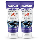 Badger crème solaire zinc oxide emballage avant protection naturelle et écologique