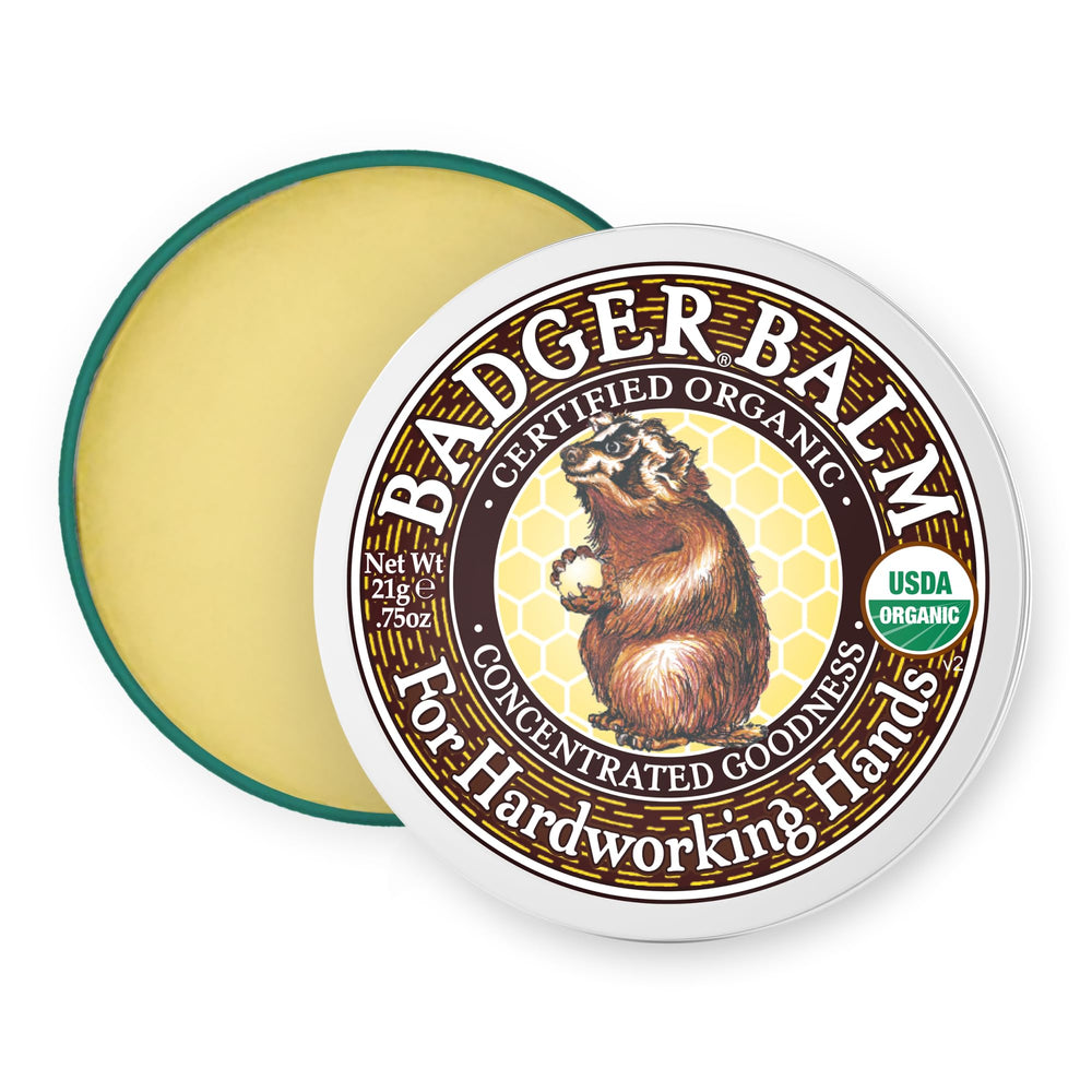 Badger Healing Balm dans sa boîte – soin compact pour mains sèches
