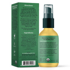 Badger Huile Jojoba, bouteille-pompe, absorption rapide sans alourdir les cheveux.