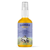 Badger huile ventre bio dans une bouteille en verre, hydratation fiable