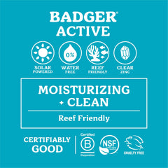 Badger ingrédients organiques minéraux: soin doux et respectueux de la peau.