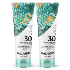 Badger écran solaire minéral – bouteille 120 ml, protection légère au quotidien.