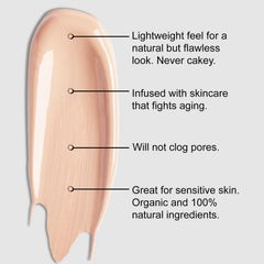 BaeBlu Lux Foundation – texture équilibrée pour fini naturel et léger.