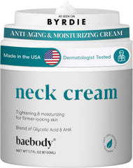 Baebody Crème Raffermissante du Cou avec pompe hygiénique pour une application propre