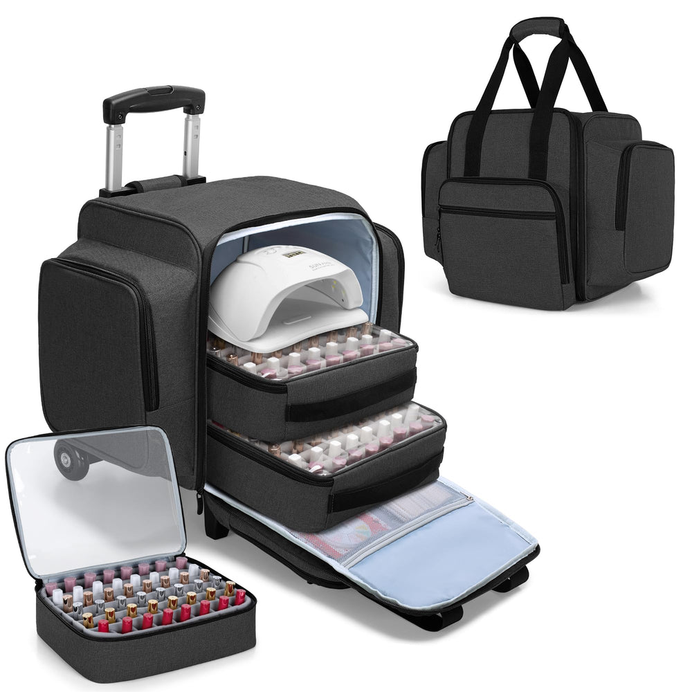 BAFASO rangeur vernis roulant 144 bouteilles, rangement pratique et robuste.