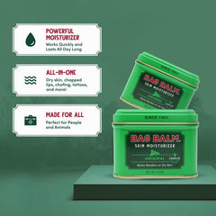 Lèvres gercées avec Bag Balm: douceur et protection en douceur.