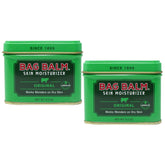 Bag Balm paw care tin closeup showing soothing formula for dry, cracked paws