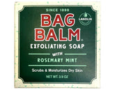 Savon exfoliant Bag Balm pour mains et corps, texture douce et nettoyante